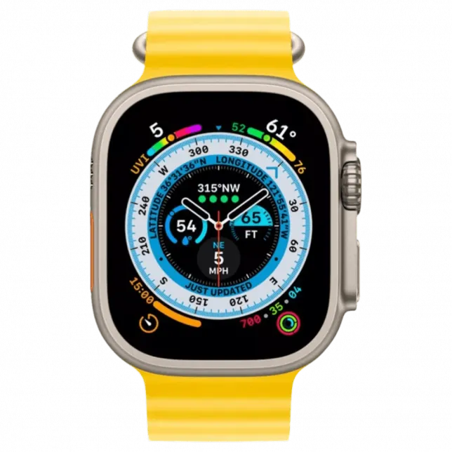 б/у Apple Watch Ultra GPS + LTE 49mm Titanium Case with Yellow Ocean Band