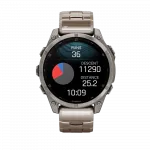 Смарт-годинник Garmin Fenix 8 47мм, AMOLED Sapphire, Titanium з титановим браслетом