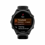 Смарт-годинник Garmin Forerunner 570 47мм Slate Gray Aluminum з Translucent Black чорним силіконовим ремінцем