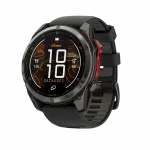 Смарт-годинник Garmin Fenix 8 51мм, MicroLED Sapphire, Titanium, Carbon Gray DLC з Black/Pebble Grey чорним/сірим силіконовим ремінцем