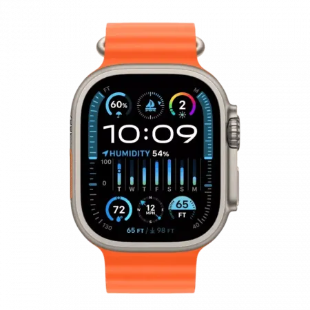 б/у Apple Watch Ultra 2 GPS + LTE 49mm Titanium Case with Orange Ocean Band