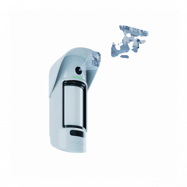 Бездротовий датчик руху з камерою та фото по запиту Ajax MotionCam Outdoor PhOD, Jeweller, білий