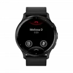 Смарт-годинник Garmin Venu 3 Slate stainless steel bezel з чорним корпусом та шкіряним ремінцем