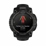 Смарт-годинник Garmin Instinct 3 45 мм, AMOLED Black чорний з Black чорним силіконовим ремінцем