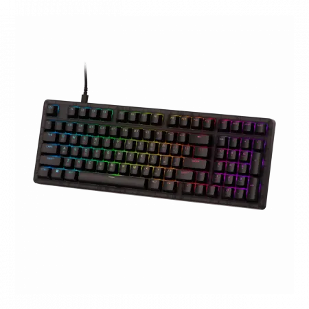 Клавіатура механічна HyperX Alloy Origins 2 1800 103key, Red, USB-A, Hot-Swap, EN/UA, RGB, чорний