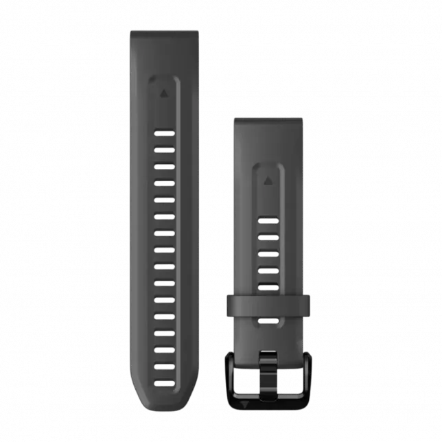 Ремінець QuickFit 20 мм, Graphite темно-сірий силіконовий