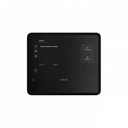 Інтелектуальна пожежна централь Ajax EN54 Fire Hub black, gsm, ethernet, jeweller, EN54, бездротова, чорний