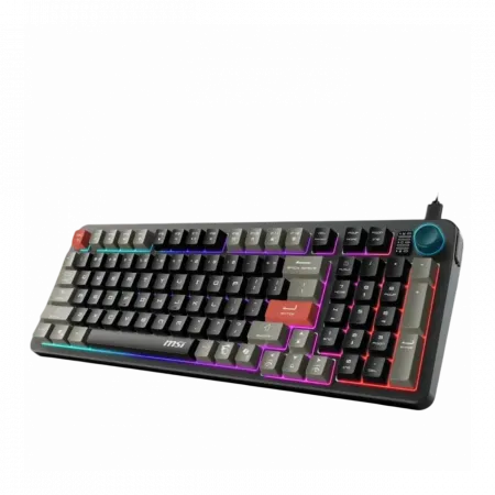 Клавіатура мембранна MSI FORGE GK110 UA 98key, USB-A, EN/UKR/RU, LED, чорний