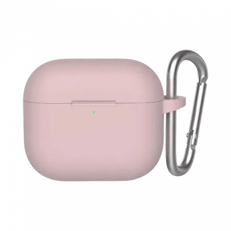 Чохол Blueo Liquid Silicone Case+Carbine для AirPods 4 Pink