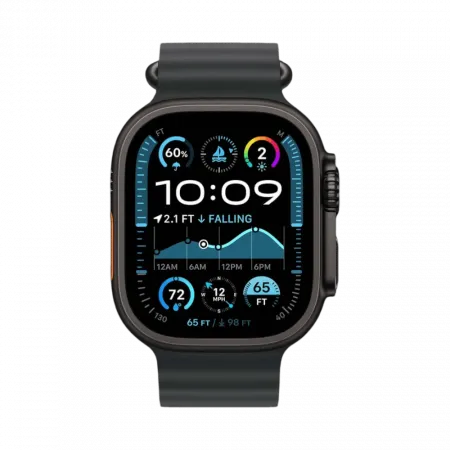 Apple Watch Ultra 2 49mm GPS + LTE Black Titanium Case with Black Ocean Band