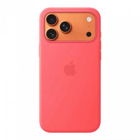 Чохол Apple Silicone Case with Magsafe для iPhone 17 Pro (Bright Guava)