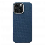 Чохол Pitaka Tactile Woven Monogram Dark Blue для iPhone 16 Pro Max