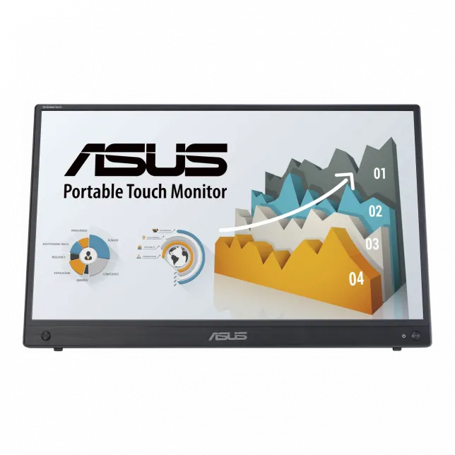 Монітор портативний Asus 15.6" ZenScreen MB16AMTR mHDMI, 2xUSB-C, MM, IPS, 7800mAh, Touch, Case