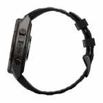 Смарт-годинник Garmin Fenix 9 Pro 47мм, Carbon Gray DLC Titanium з Black/Pebble Grey чорним/темно-сірим силіконовим ремінцем