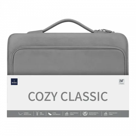 Сумка для ноутбука WIWU Cozy Classic MacBook 14 Grey