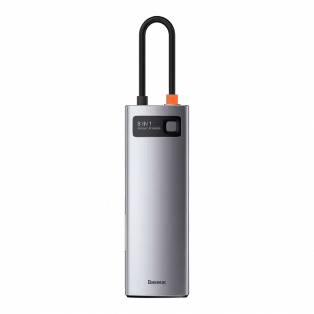 Перехідник Baseus HUB 8-in-1 Type-C Space Gray