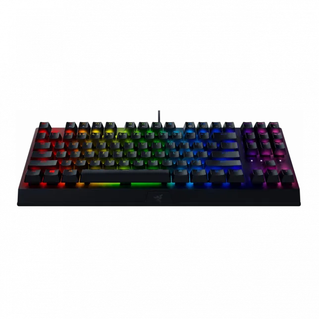 Клавіатура механічна Razer BlackWidow V3 TKL 87key, Green Switch, USB-A, EN/RU, RGB, чорний