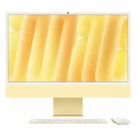 Apple iMac 24 with Retina 4.5K, Apple M4, 256GB, 10 CPU / 10 GPU, 16GB RAM, Yellow (MWUW3) (2024)