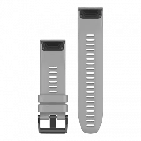 Ремінець QuickFit 26 мм, Powder Grey сірий силіконовий (комплект з трьох частин)