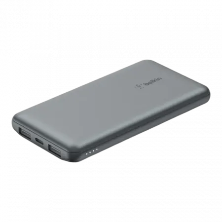 Повербанк Belkin 10000mAh 15W 2xUSB-A/1xUSB-C, Gray