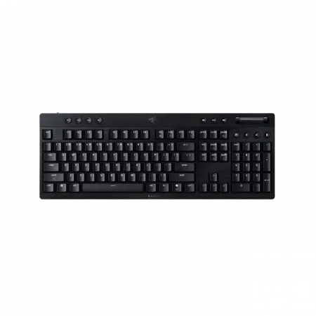 Клавіатура механічна Razer BlackWidow V4 Low-profile HyperSpeed, 104key, Green Switch, USB-A/WL/BT, EN, RGB, чорний