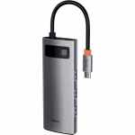 Перехідник Baseus HUB 6 in 1 Space Gray