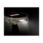 Смарт-годинник Garmin Venu 4 41 мм Lunar Gold з Bone світло-бежевим силіконовим та Light Sand бежевим шкіряним ремінцями