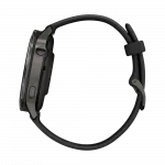 Смарт-годинник Garmin Venu 4 41 мм Slate з Black чорним силіконовим ремінцем