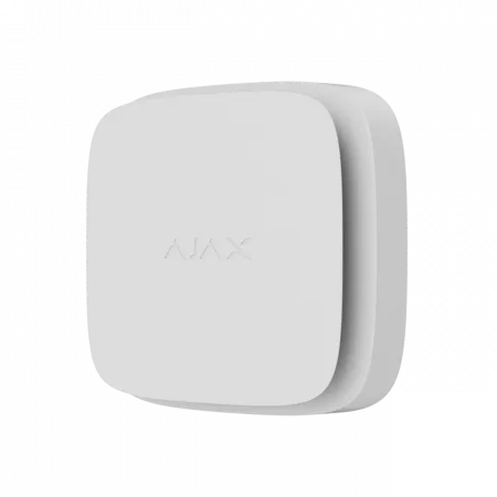 Датчик диму та температури Ajax FireProtect 2 RB Heat Smoke Jeweler, змінна батарея, бездротовий, білий