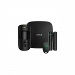 Комплект охоронної сигналізації Ajax HDR StarterKit Cam Plus, hub 2 plus, motioncam HDR, doorprotect, spacecontrol, jeweller, бездротовий, чорний