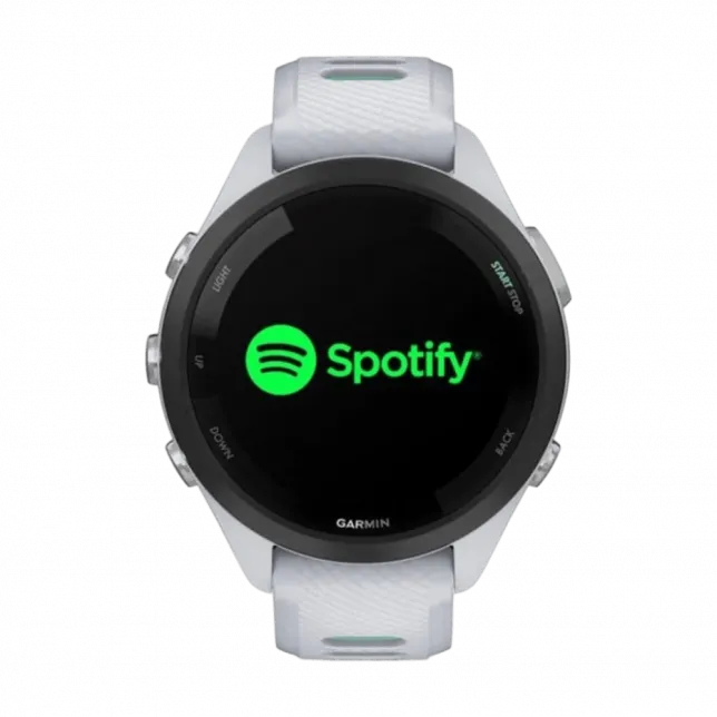 Смарт-годинник Garmin Forerunner 265S з Whitestone корпусом та Whitestone/Neo Tropic білим силіконовим ремінцем