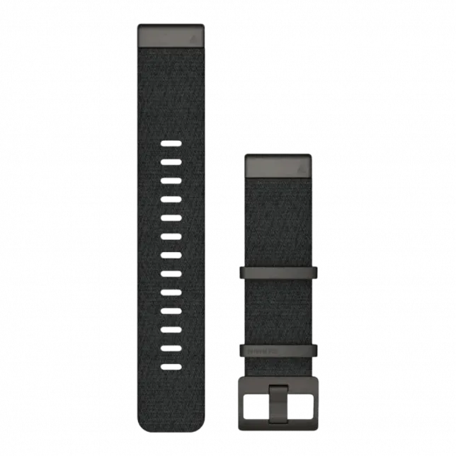 Ремінець QuickFit 22 мм, Heathered Black чорний жакардовий нейлоновий