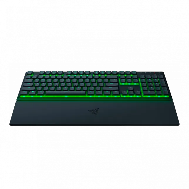 Клавіатура мембранна Razer Ornata V3 X 104key, USB-A, EN/UK, RGB, чорний