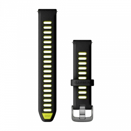 Ремінець Quick Release 18 мм, Black/Amp Yellow чорний/жовтий, Slate застібка, силіконовий