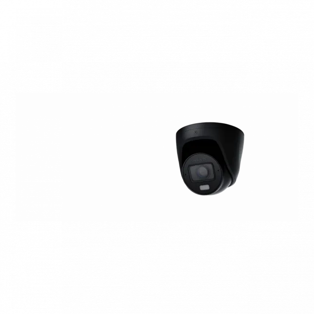 IP-камера дротова Ajax TurretCam HLVF 8 MP Black, 2.8–12 мм, PoE, True WDR, IP67, ІЧ 60 м, LED 40 м, аудіо, кут огляду 31° до 111°, вулична, чорна, 126282.197.BL1
