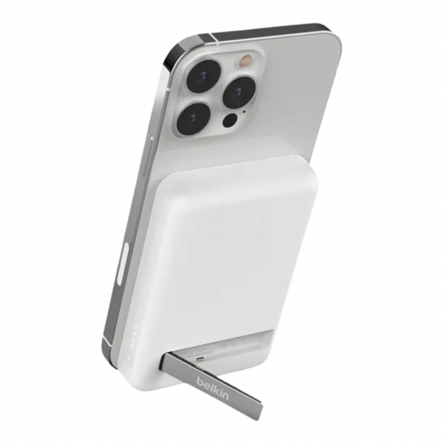 Магнітний повербанк Belkin MagSafe Wireless with Stand 5000mAh White