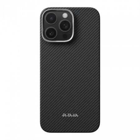 Чохол Pitaka Ultra-Slim Classic Twill 600D PitaTap для iPhone 16 Pro Black/Grey