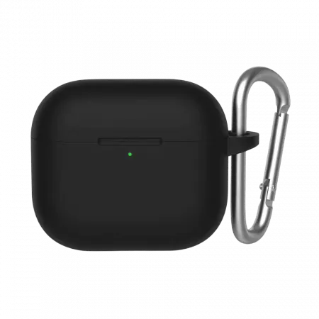 Чохол Blueo Liquid Silicone Case+Carbine для AirPods 4 Black