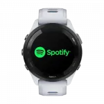 Смарт-годинник Garmin Forerunner 265 з Whitestone корпусом та Whitestone/Tidal Blue білим силіконовим ремінцем