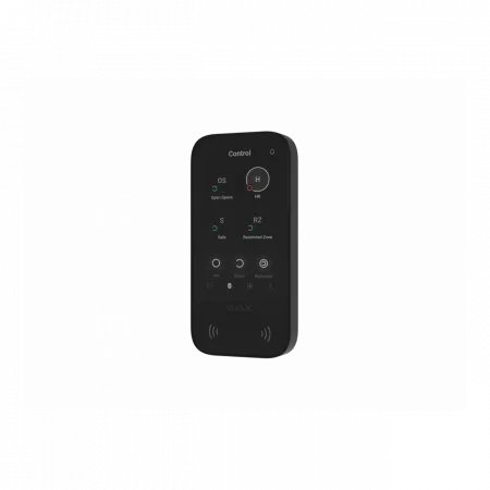 Клавіатура з сенсорним дисплеєм Ajax KeyPad TouchScreen, jeweller, бездротовий, чорний