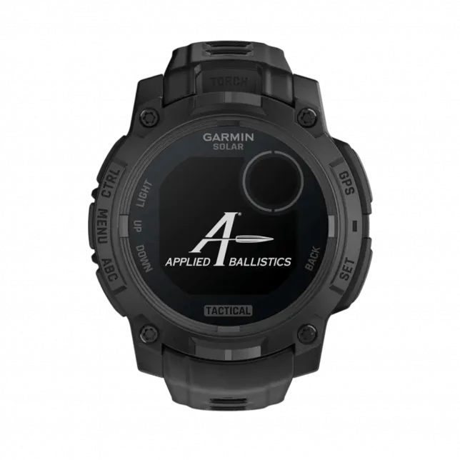 Смарт-годинник Garmin Instinct 3 45 мм, Solar, Tactical Edition Black чорний з чорним силіконовим ремінцем