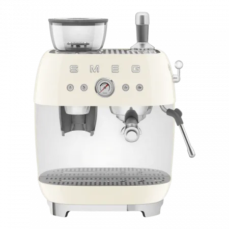 Кавомашина еспресо з кавомолкою Smeg (Cream)
