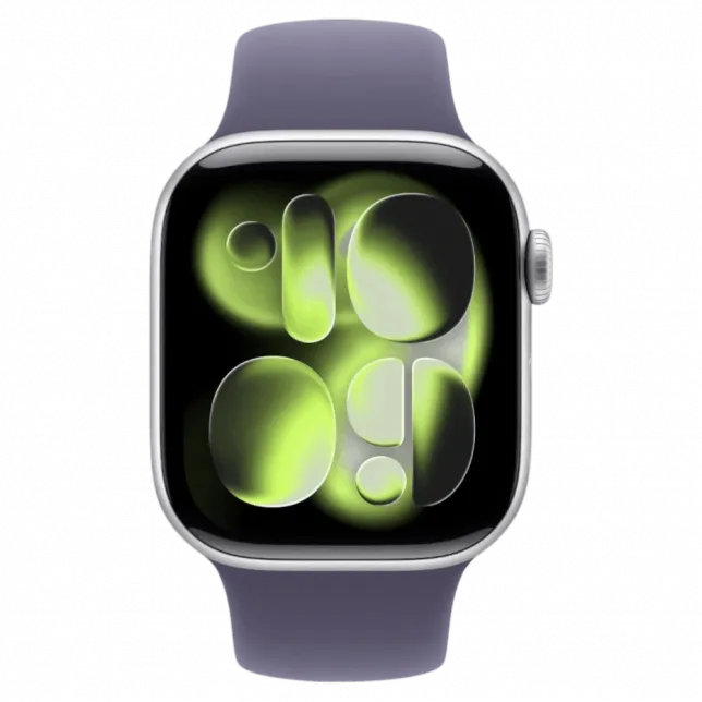 б/у Apple Watch Series 11 GPS 42mm Silver Aluminum Case with Purple Fog Sport Band - M/L