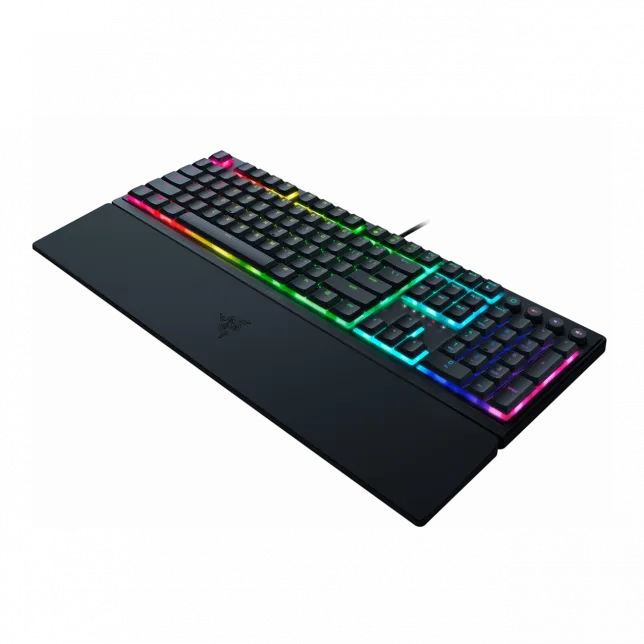 Клавіатура механічна Razer Ornata V3 104key, Mecha-Membrane Switch, USB-A, EN/UK, RGB, чорний