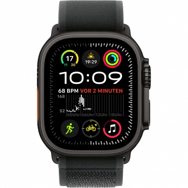 б/у Apple Watch Ultra 2 GPS + LTE 49mm Black Titanium Case with Black Trail Loop - M/L