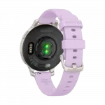 Смарт-годинник Garmin Lily 2 Active Silver з Purple Jasmine бузковим силіконовим ремінцем
