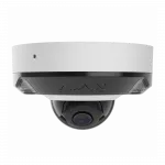 IP-Камера дротова Ajax DomeCam Mini HL white, 8мп, 2.8мм, гібридне підсвічування IR 15м, білий Led 15м, Poe, True WDR, IP 65, ІЧ 15м, аудіо, кут огляду 100° до 110°, міні купольна, біла
