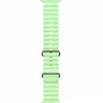 Apple Watch Ultra 4 GPS + LTE 49mm Natural Titanium Case with Neon Green Ocean Band (MJCR4+MGCF4)