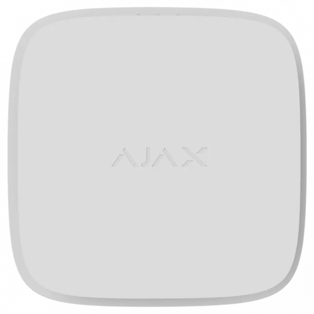 Датчик диму та температури Ajax FireProtect 2 RB Heat Smoke Jeweler, змінна батарея, бездротовий, білий