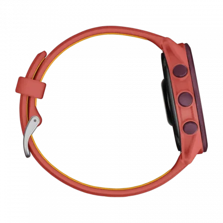 Смарт-годинник Garmin Forerunner 170 Music Red Pink червоний з Red Pink/Mango Band червоним/жовтим силіконовим ремінцем